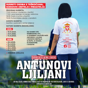 Antunovi ljiljani - raspored susreta