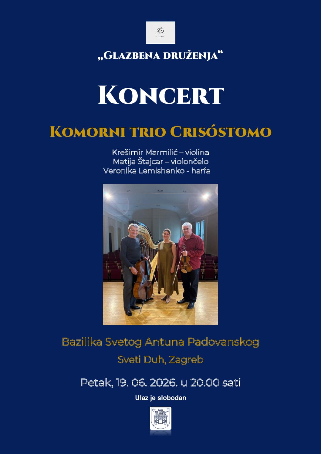 Koncert Komornog tria Crisostomo